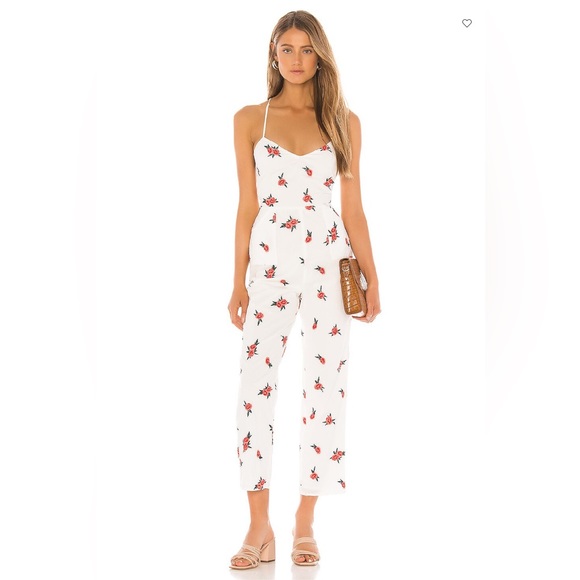Lovers and Friends Dillon Jumpsuit in White NWT